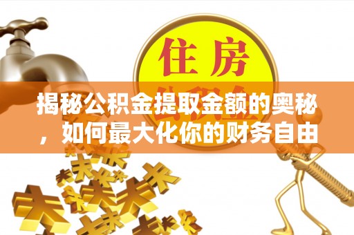 铁东揭秘公积金提取金额的奥秘，如何最大化你的财务自由
